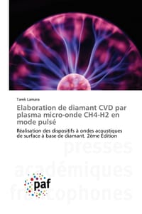 Elaboration de diamant CVD par plasma micro-onde CH4-H2 en mode pulsé cover