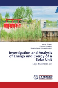 Investigation and Analysis of Energy and Exergy of a Solar Unit cover