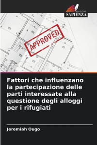 Fattori che influenzano la partecipazione delle parti interessate alla questione degli alloggi per i rifugiati cover