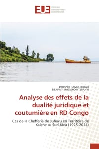 Analyse des effets de la dualité juridique et coutumière en RD Congo cover