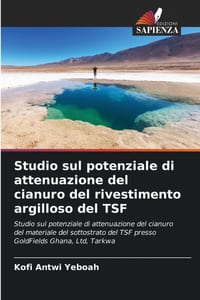 Studio sul potenziale di attenuazione del cianuro del rivestimento argilloso del TSF cover