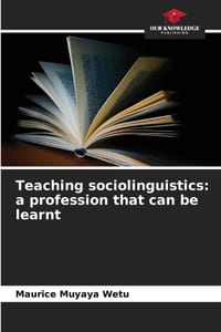 Teaching sociolinguistics: a profession that can be learnt cover