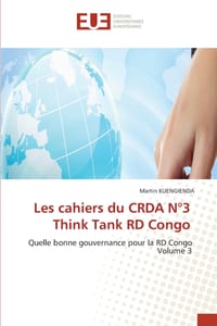 Les cahiers du CRDA N°3 Think Tank RD Congo cover