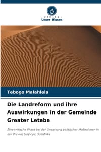 Die Landreform und ihre Auswirkungen in der Gemeinde Greater Letaba cover
