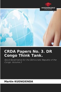 CRDA Papers No. 3. DR Congo Think Tank. cover