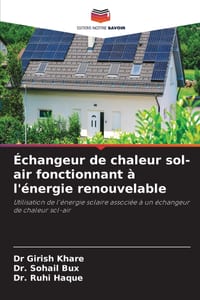 Échangeur de chaleur sol-air fonctionnant à l'énergie renouvelable cover