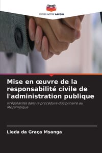 Mise en oeuvre de la responsabilité civile de l'administration publique cover