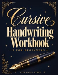 Cursive Handwriting Workbook: Calligraphy Techniques-Learning and Mastering the Art of Writing through Practice and Tracing for Teens and Beginners cover