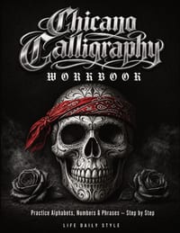 Chicano Calligraphy Workbook: A Street Art Lettering Guide in Mexican Urban Script - Step-by-Step Practice for Beginners and Fans of Latino Style Typo cover