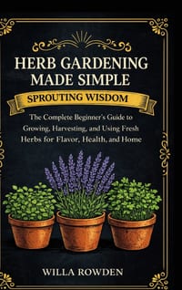 Sprouting Wisdom: Herb Gardening Made Simple: The Complete Beginner's Guide to Growing, Harvesting, and Using Fresh Herbs for Flavor, Health, and Home cover