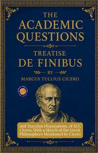 The Academic Questions, Treatise De Finibus, and Tusculan Disputations, of M.T. Cicero, With a Sketch of the Greek Philosophers Mentioned by Cicero cover