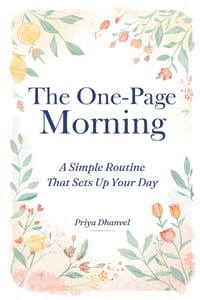 The One-Page Morning: A Simple Routine That Sets Up Your Day cover