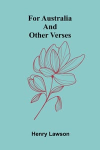 For Australia and Other Verses cover