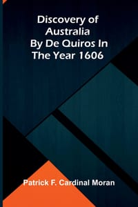 Discovery of Australia by de Quiros in the Year 1606 cover