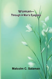 Woman-through a man's eyeglass cover