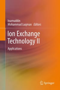 Ion Exchange Technology II: Applications cover