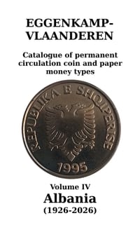 Albania (1926-2026): Catalogue of permanent circulation coin and paper money types cover