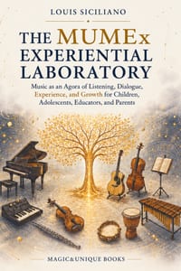 THE MUMEx EXPERIENTIAL LABORATORY. Music as an Agora of Listening, Dialogue, Experience, and Growth for Children, Adolescents, Educators, and Parents cover