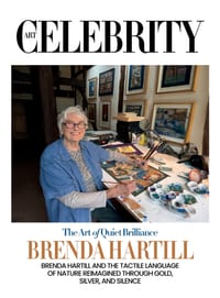 Brenda Hartill: Brenda Hartill and the tactile language of nature reimagined through gold, silver, and silence. cover