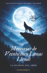 Memorias de veinticinco lunas llenas: Colección de poemas de amor y desamor cover