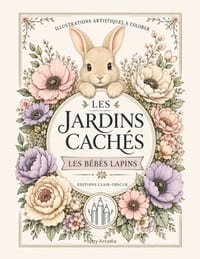 Les Jardins Cachés - Les Bébés Lapins: Illustrations artistiques à colorer cover