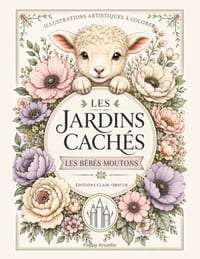 Les Jardins Cachés - Les Bébés Moutons: Illustrations artistiques à colorer cover