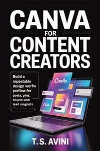 Canva for Content Creators: Build a repeatable design workflow for posts, pins, covers, and lead magnets cover
