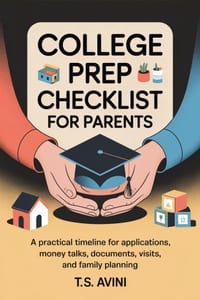 College Prep Checklist for Parents: A practical timeline for applications, money talks, documents, visits, and family planning cover