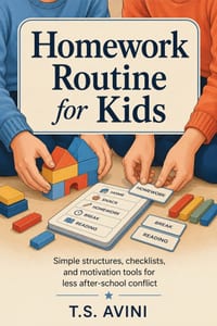 Homework Routine for Kids: Simple structures, checklists, and motivation tools for less after school conflict cover