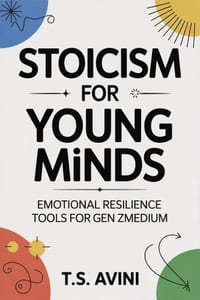 Stoicism for Young Minds: Emotional Resilience Tools for Gen Z Medium cover