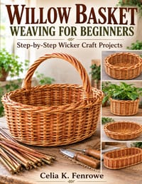 Willow Basket Weaving For Beginners: Step-by-Step Wicker Craft Projects cover