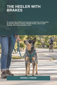 The Heeler With Brakes: An 8-Week Blue Heeler and Australian Cattle Dog Training Plan for Nipping, Motion Chasing, Reliable Recall, Loose-Leash Walkin cover