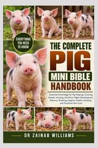 The Complete Pig Mini Bible Handbook: Essential Knowledge for Pig Keeping, Covering Breeds, Housing, Nutrition, Piglet Development, Behavior, Breeding cover