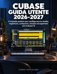 Cubase Guida Utente 2026-2027: Il metodo pratico per configurare lo studio, registrare, comporre, mixare ed esportare con Cubase 15 cover