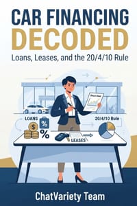 Car Financing Decoded: Loans, Leases, and the 20/4/10 Rule cover