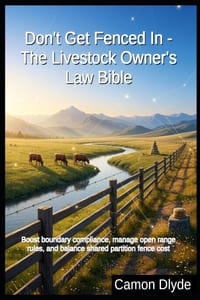 Don't Get Fenced In - The Livestock Owner's Law Bible: Boost boundary compliance, manage open range rules, and balance shared partition fence cost cover