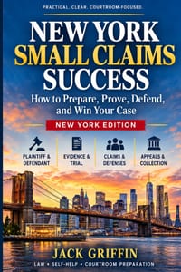 New York Small Claims Success: How To Prepare, Prove, Defend, and Win Your Case cover