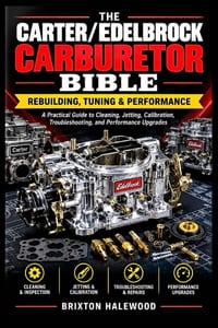 The Carter/Edelbrock Carburetor Bible: REBUILDING, TUNING & PERFORMANCE: A Practical Guide to Cleaning, Jetting, Calibration, Troubleshooting, and Per cover