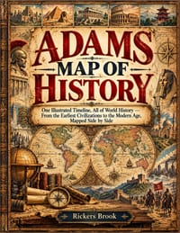 Adams Map of History: One Illustrated Timeline, All of World History - From the Earliest Civilizations to the Modern Age, Mapped Side by Side cover