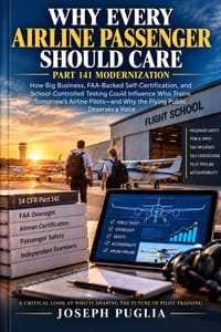 Why Every Airline Passenger Should Care Part 141 Modernization: How Big Business, FAA-Backed Self-Certification, and School-Controlled Testing Could I cover