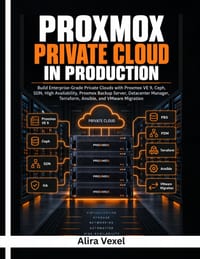 Proxmox Private Cloud in Production: Build Enterprise-Grade Private Clouds with Proxmox VE 9, Ceph, SDN, High Availability, Proxmox Backup Server, Dat cover