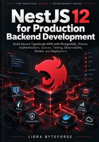 NestJS 12 for Production Backend Development: Build Secure TypeScript APIs with PostgreSQL, Prisma, Authentication, Queues, Testing, Observability, Do cover