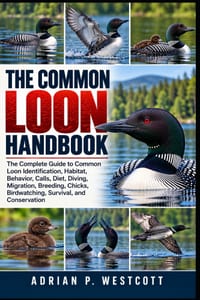 The Common Loon Handbook: The Complete Guide to Common Loon Identification, Habitat, Behavior, Calls, Diet, Diving, Migration, Breeding, Chicks, Birdw cover