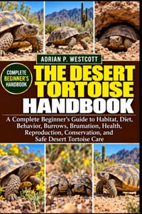 The Desert Tortoise Handbook: A Complete Beginner's Guide to Habitat, Diet, Behavior, Burrows, Brumation, Health, Reproduction, Conservation, and Safe cover