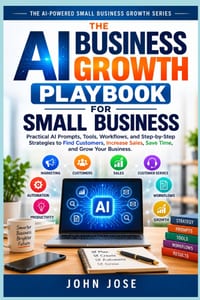 The AI Business Growth Playbook for Small Business: Practical AI Prompts, Tools, Workflows, and Step-by-Step Strategies to Find Customers, Increase Sa cover