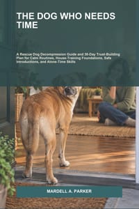 The Dog Who Needs Time: A Rescue Dog Decompression Guide and 30-Day Trust-Building Plan for Calm Routines, House-Training Foundations, Safe Introducti cover