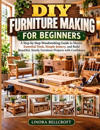 DIY Furniture Making for Beginners: A Step-by-Step Woodworking Guide to Master Essential Tools, Simple Joinery, and Build Beautiful, Sturdy Furniture cover