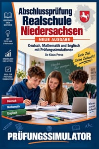 Abschlussprüfung Realschule Niedersachsen: Deutsch, Mathematik und Englisch mit Prüfungssimulationen cover