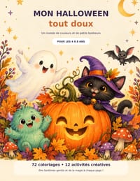 Mon Halloween tout doux: Un monde de couleurs et de petits bonheur cover