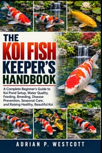 The Koi Fish Keeper's Handbook: A Complete Beginner's Guide to Koi Pond Setup, Water Quality, Feeding, Breeding, Disease Prevention, Seasonal Care, an cover